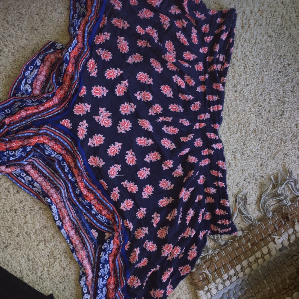 blue & red design flowy shorts from Target!